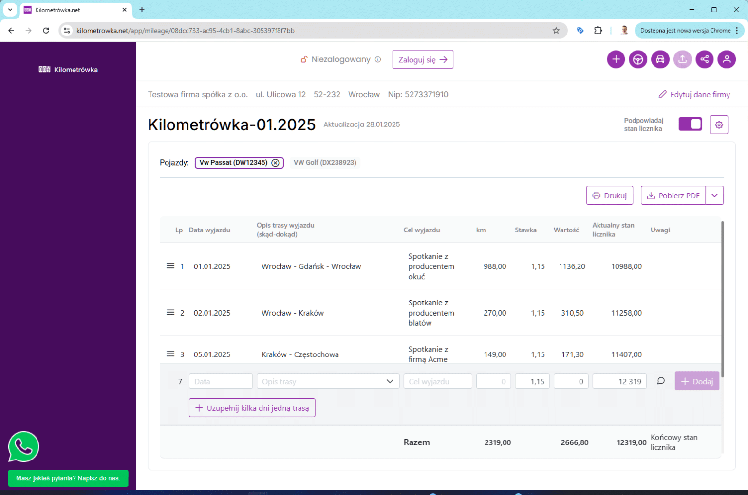 Kilometraka 2025 current rate how to settle online generator