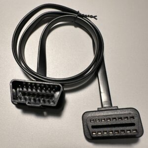 Автомобільний кутовий кабель (подовжувач) для роз'єму iso ODB на